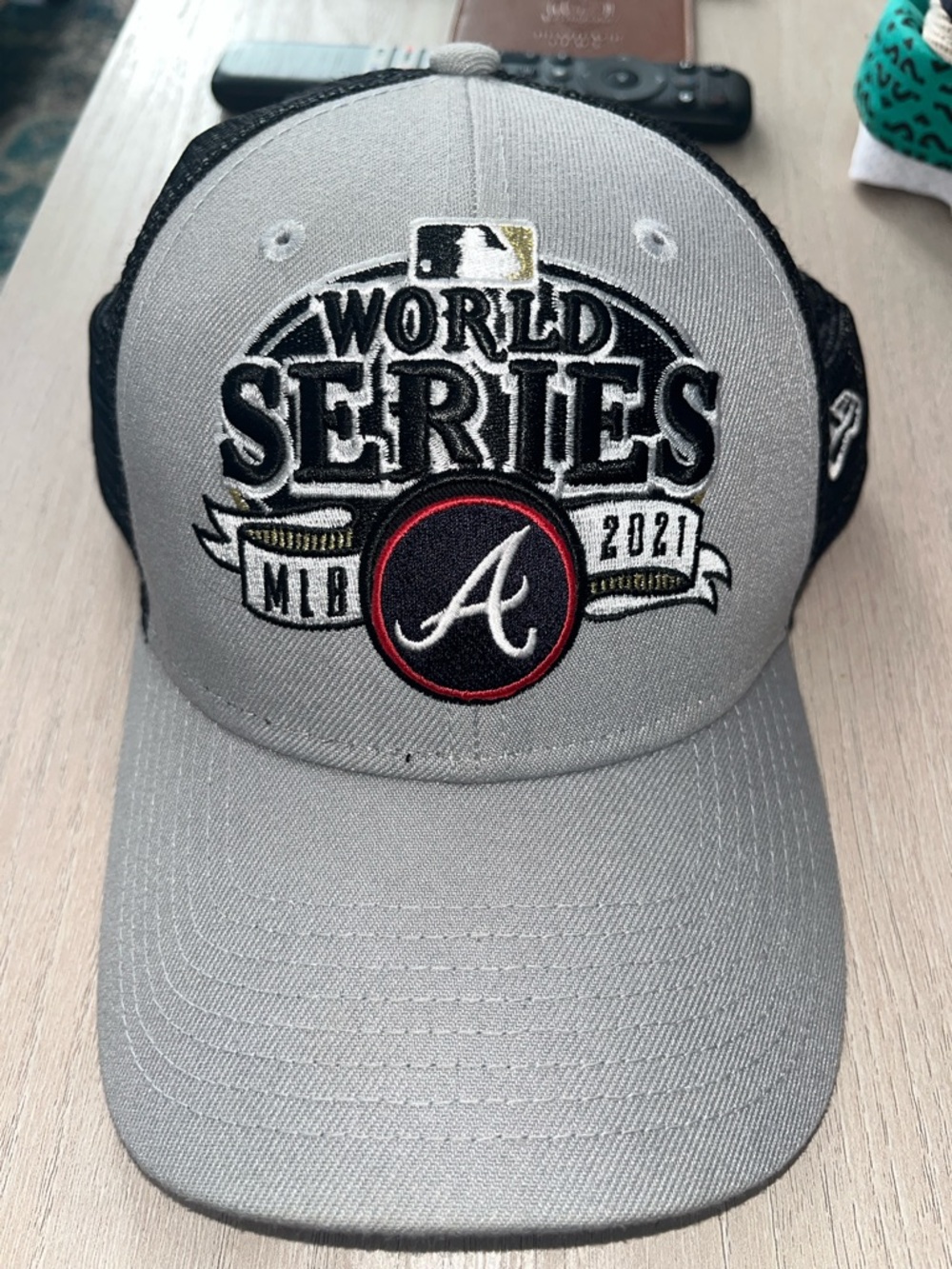 New Era Atlanta Braves Gray and Black 2021 World Series Hat